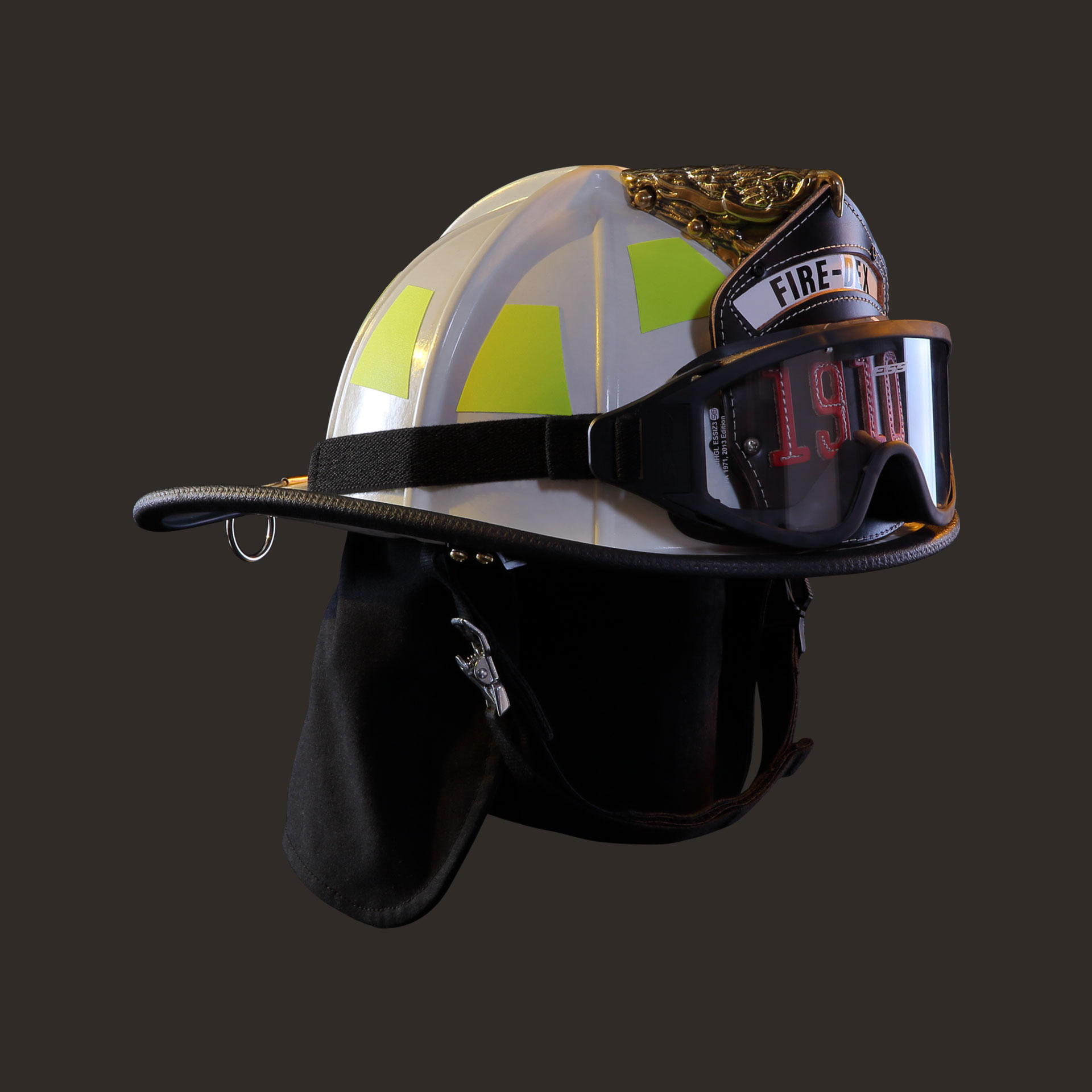 1910 Standard Helmet, White with ESS Innerzone 3 Goggles