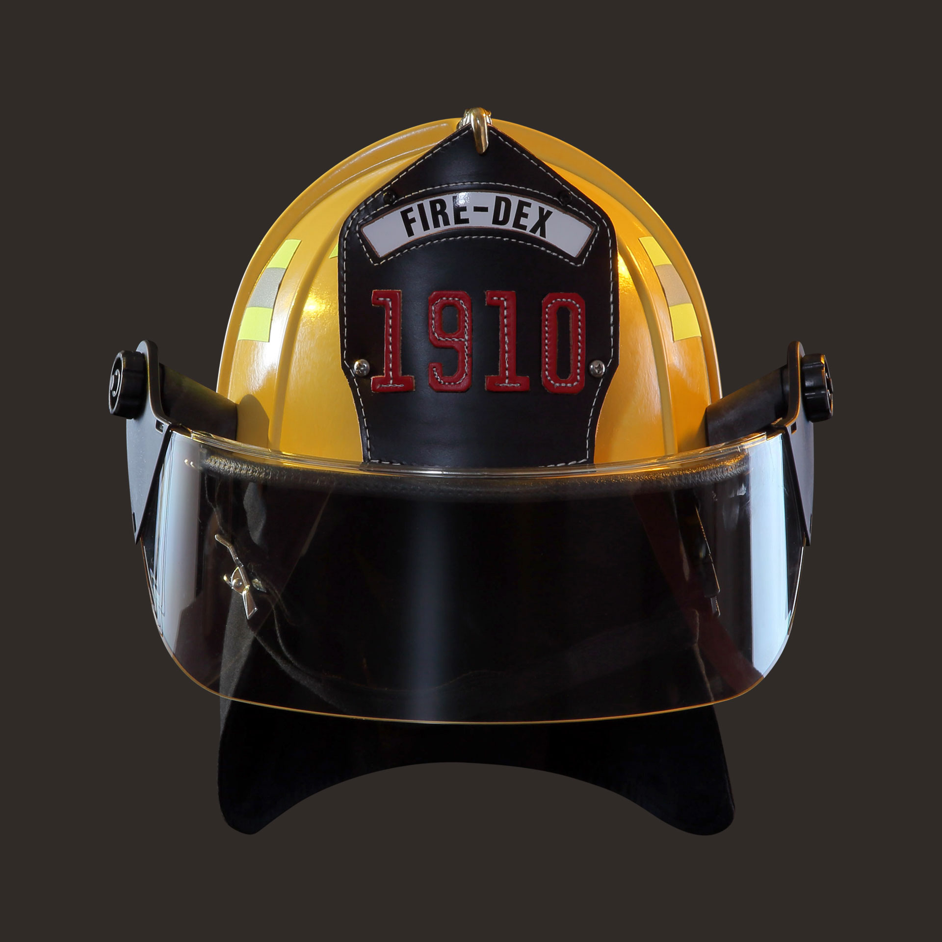 1910 Deluxe Helmet, Yellow with 4″ Visor