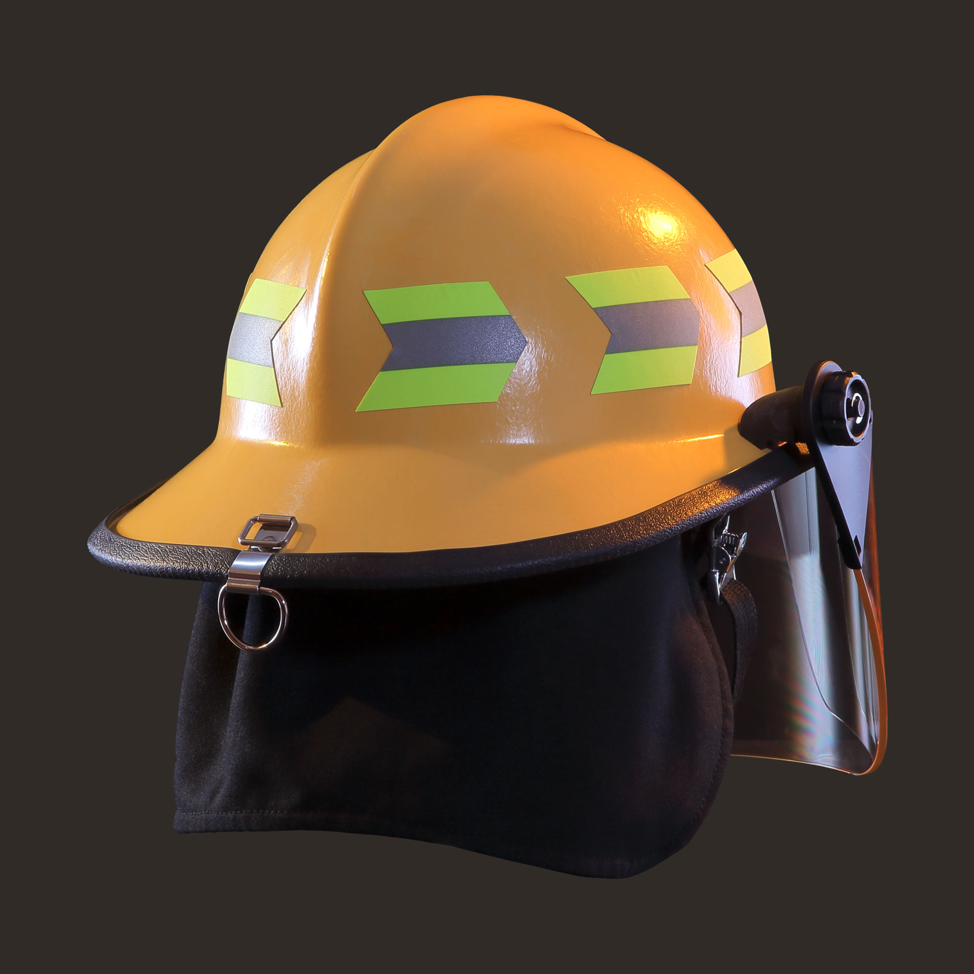 911 Deluxe Helmet with 6″ Face Shield – Back