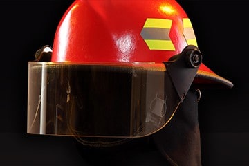 4" visor