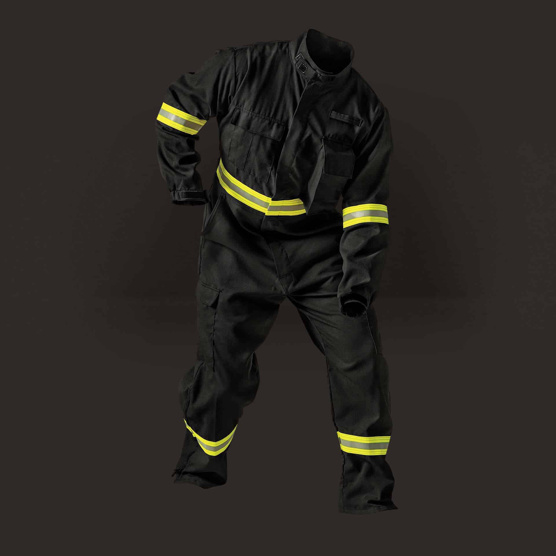 3 TECGEN Coverall Front Black