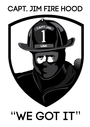 Captain Jim Fire Hood Logo