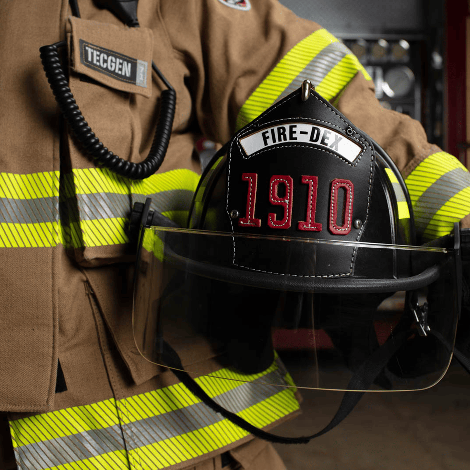 Black Traditional Fire Helmet