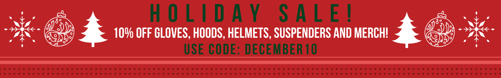 Holiday discount DECEMBER10 BANNER