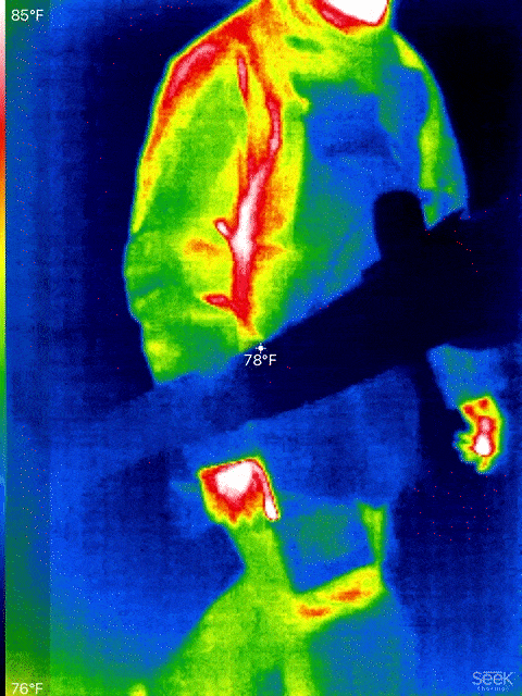 shows heat and movement of the gear 