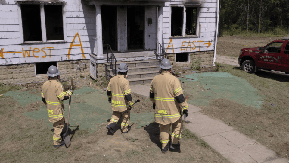 Fire Investigation PPE_FIs Walking to House