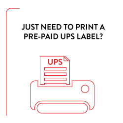 UPS print label icon